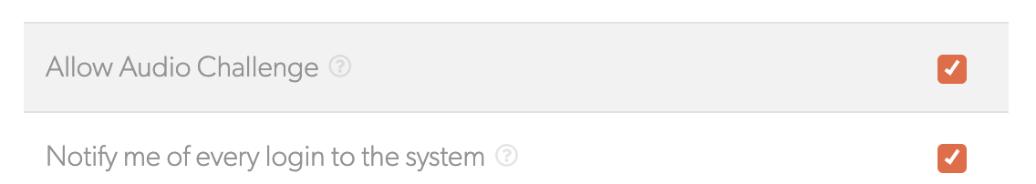 User permissions for audio